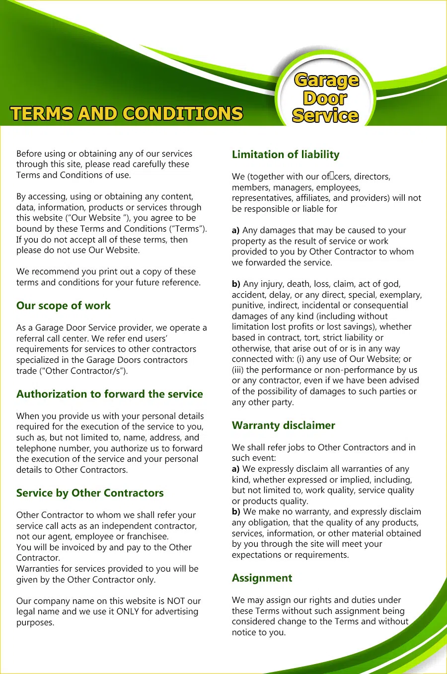 Master Garage Door Service Warren, NJ 908-524-0307